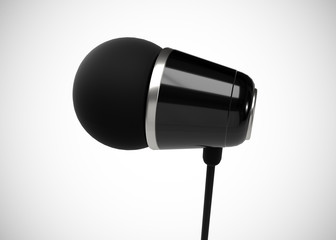 Headphone In-Ear Earphone Wireless 3D Render