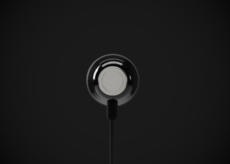 Headphone In-Ear Earphone Wireless 3D Render