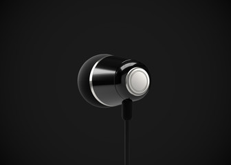 Headphone In-Ear Earphone Wireless 3D Render