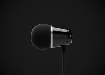 Headphone In-Ear Earphone Wireless 3D Render