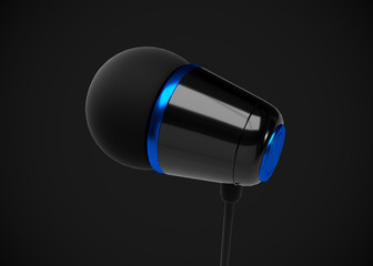 Headphone In-Ear Earphone Wireless 3D Render