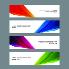 Fototapeta premium Vector Abstract banner web template