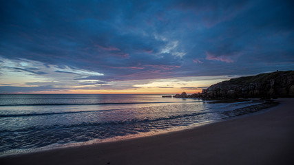 Sunset over south shields coastline north east england