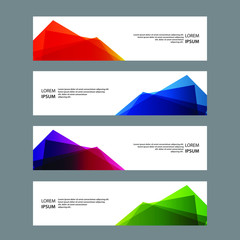 Fototapeta premium Vector Abstract banner web template
