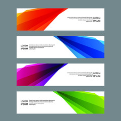 Fototapeta premium Vector Abstract banner web template