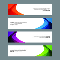 Naklejka premium Vector Abstract banner web template