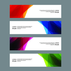 Fototapeta premium Vector Abstract banner web template