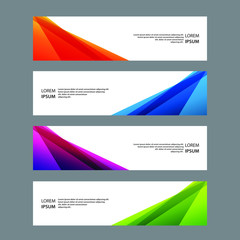 Fototapeta premium Vector Abstract banner web template