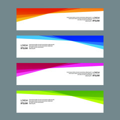 Naklejka premium Vector Abstract banner web template