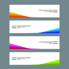 Naklejka premium Vector Abstract banner web template