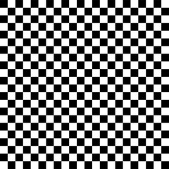 Fototapeta premium Checkered, chequered seamless pattern. Chess squares repeatable texture. Checkerboard tiles background