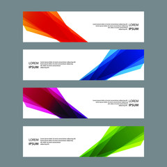 Fototapeta premium Vector Abstract banner web template