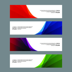 Fototapeta premium Vector Abstract banner web template