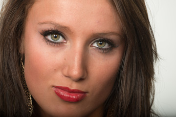 Close-up of an attractive teenage girl.