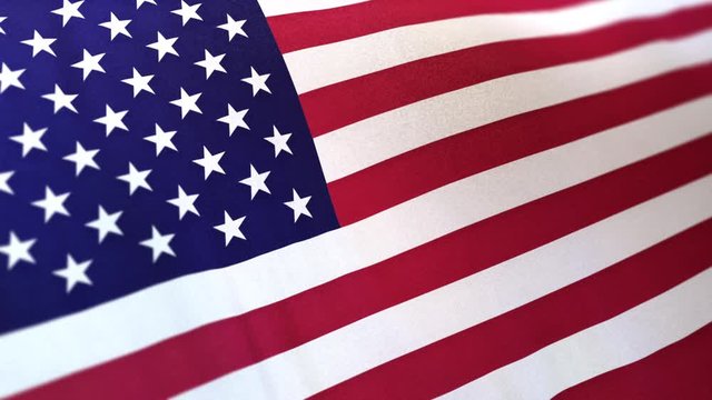USA national flag seamlessly waving on realistic satin texture v2 29.97FPS