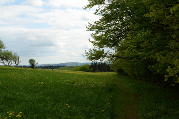 Obraz premium Rhon Mountains, Fulda Germany Countryside