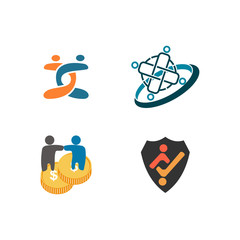 Commitment Teamwork Together Business Logo Illustration Vector
