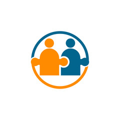 Commitment Teamwork Together Business Logo Illustration Vector