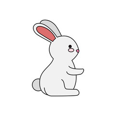 cute and little rabbit character