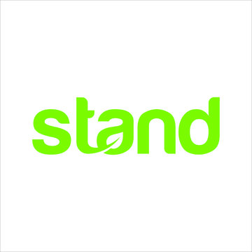 Letter STAND and leaf Logo. Nature Symbol. Icon Vector Eps 10.