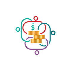 Commitment Teamwork Together Business Logo Illustration Vector