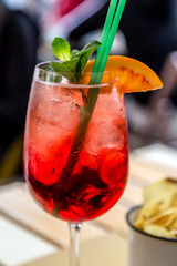 Italian style spritz drink