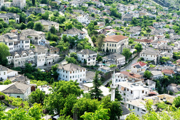 Fototapeta na wymiar Townscape Gjirokaster in Albania