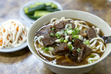 Famous chinese Beef noodle soup