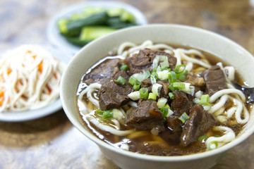 Famous chinese Beef noodle soup