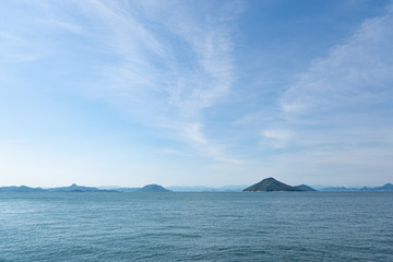 豊島から見た男木島 Ogijima viewed from Teshima