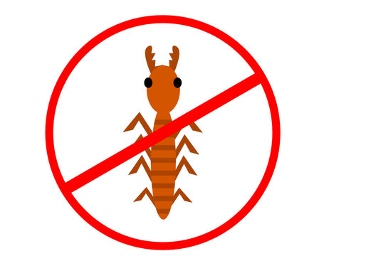 red sign Destory insect 