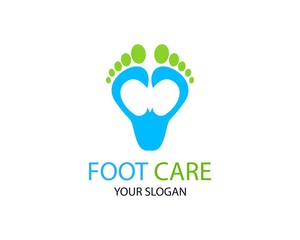 Foot care logo or icon template vector design
