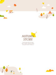 Autumn frame template
