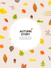 Autumn frame template