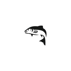 fish icon vector illustration sign