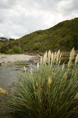 river and mountains