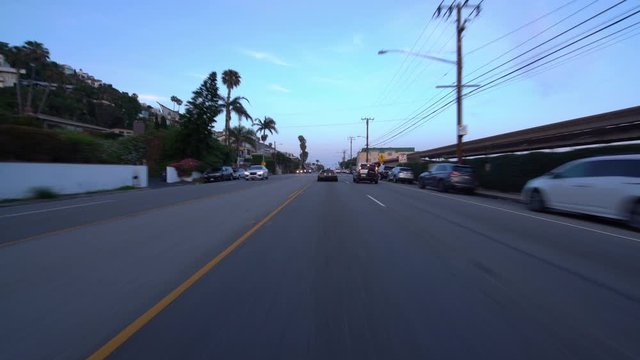 Malibu California Coastline at Dusk Driving Template 05 Residential