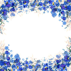floral flower design frame graphic