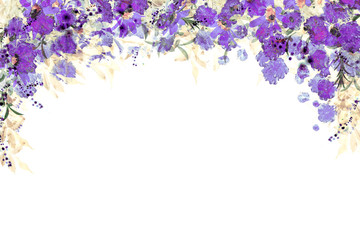 floral flower design frame graphic