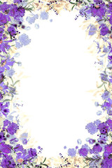 floral flower design frame graphic
