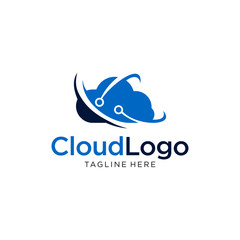 Cloud logo template vector symbol