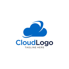 Cloud logo template vector symbol