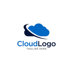 Cloud logo template vector symbol