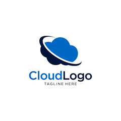 Cloud logo template vector symbol