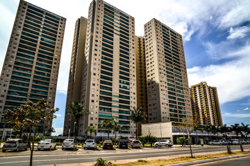 A beautiful view of Taguatinga building in Brasilia, Brazil.