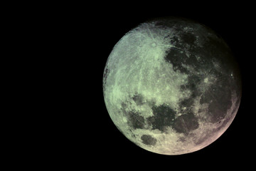 Obraz na płótnie Canvas Lunar in the sky