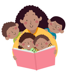 Kids Mom Teacher African Book Storytelling