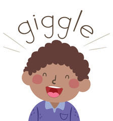 Kid Boy Laugh Onomatopoeia Sound Giggle