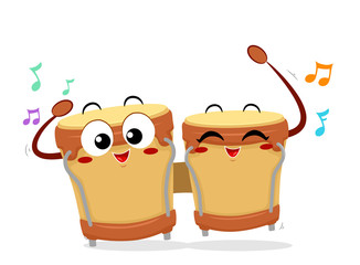 Mascot Bongos Illustration