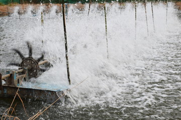 The water treatment turbine is used for adding oxygen